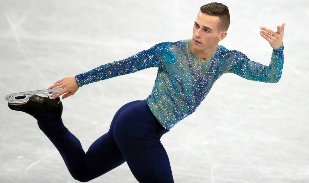 O patinador gay Adam Rippon
