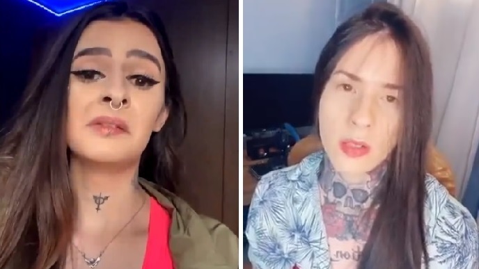 Trans influencer Alina Durso fala de facadas em Guilherme Rocker e ele fez boletim de ocorrência contra ela