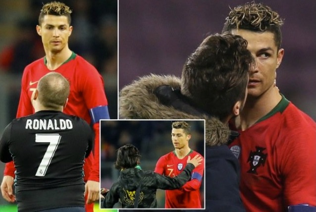 Não foi Speed que invadiu o campo e beijou os pés a Cristiano Ronaldo -  Futebol Divertido