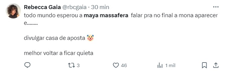 Maya Massafera finalmente fala 