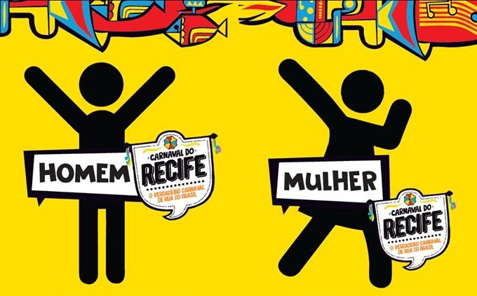 Banheiros trans fazem parte de campanha da Prefeitura do Recife no carnaval