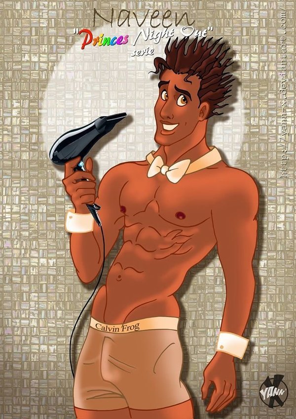 Yann'x transforma personagens e príncipes da Disney em desenhos gays e super sexy